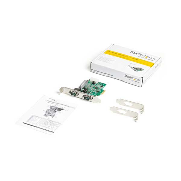 StarTech 2-Port PCIe RS232 Serial Card | 16950 UART | PEX2S953 - Image 2
