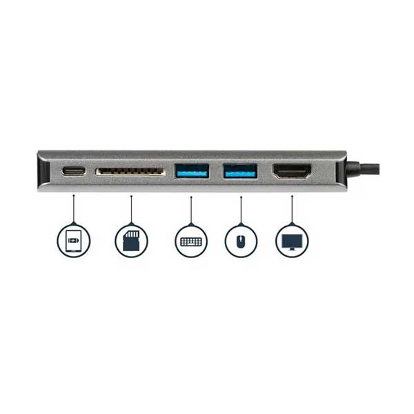 StarTech DKT30CSDHPD USB-C Travel Mini Docking Station with 4K HDMI, 2-Port USB 3.0, SD/SDHC Reader, Gigabit Ethernet, and 60W PD Pass-Through - Image 3