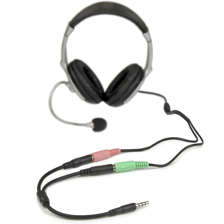 StarTech 3.5mm TRRS to Dual TRS Headset Splitter Cable - Image 3