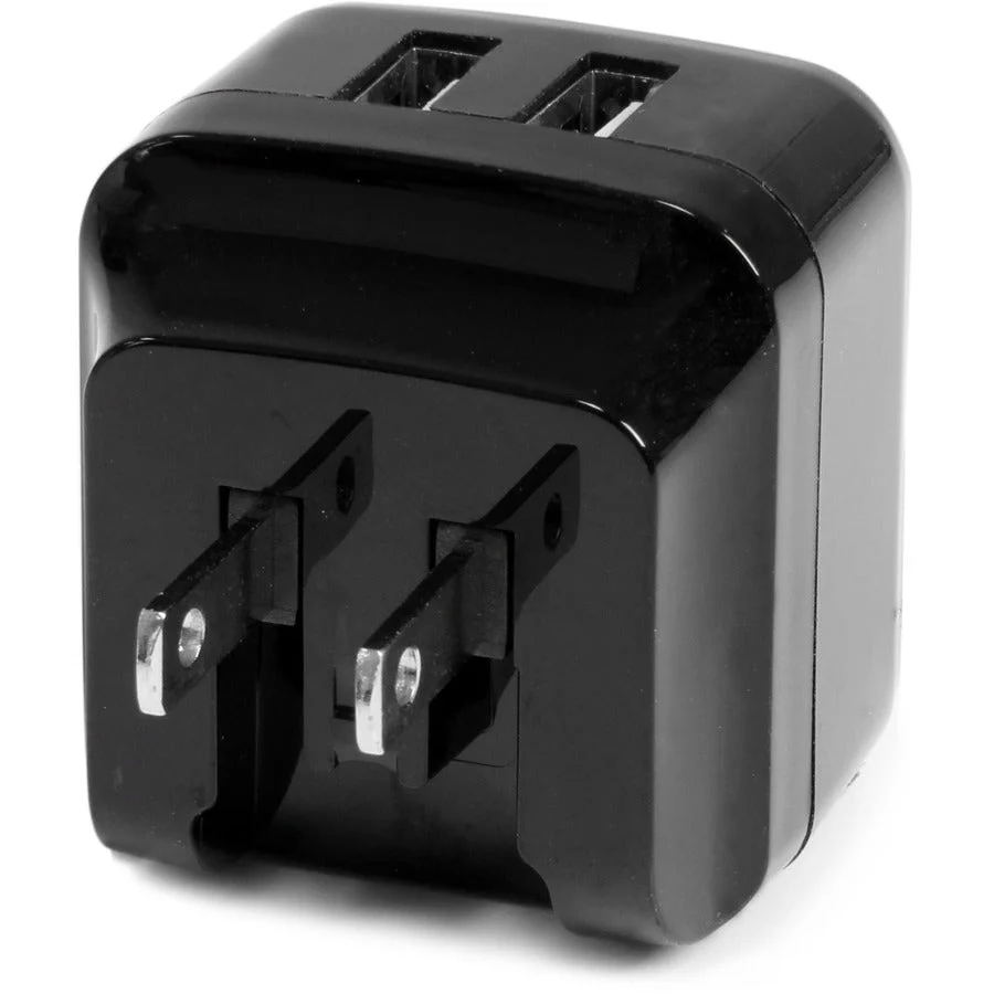 StarTech Dual-Port USB Wall Charger - International Travel - 17W/3.4A - Black - Image 3