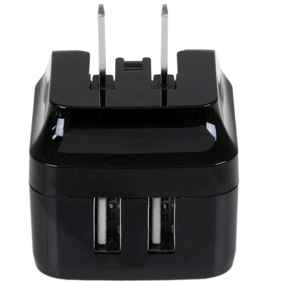 StarTech Dual-Port USB Wall Charger - International Travel - 17W/3.4A - Black - Image 5
