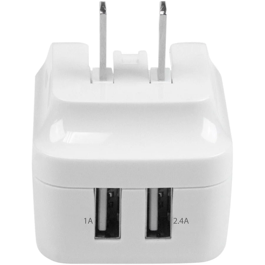 StarTech Dual-Port USB Wall Charger - International Travel - 17W/3.4A - White - Image 6