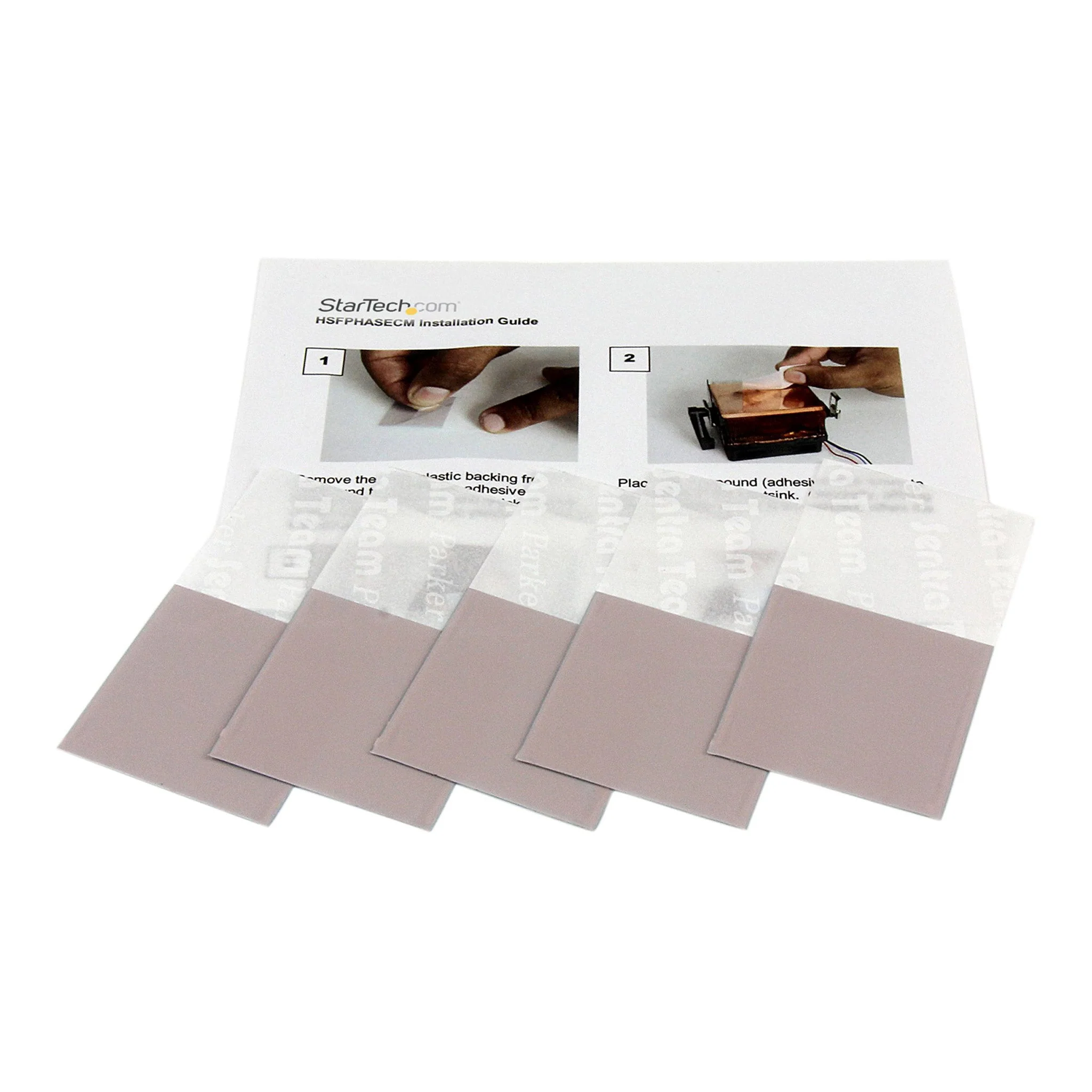 StarTech HSFPHASECM 5-Pack Heatsink Thermal Pads - Image 2
