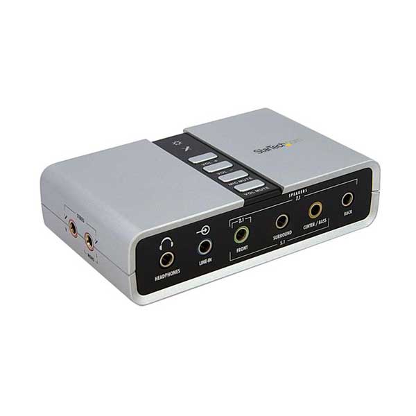 StarTech ICUSBAUDIO7D 7.1 USB Audio Adapter External Sound Card