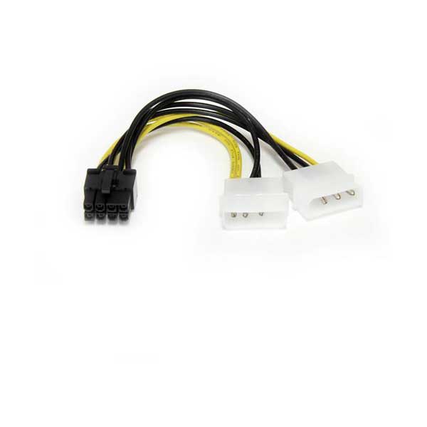 StarTech LP4PCIEX8ADP 6" LP4 to 8-Pin PCI Express Video Card Power Cable Adapter