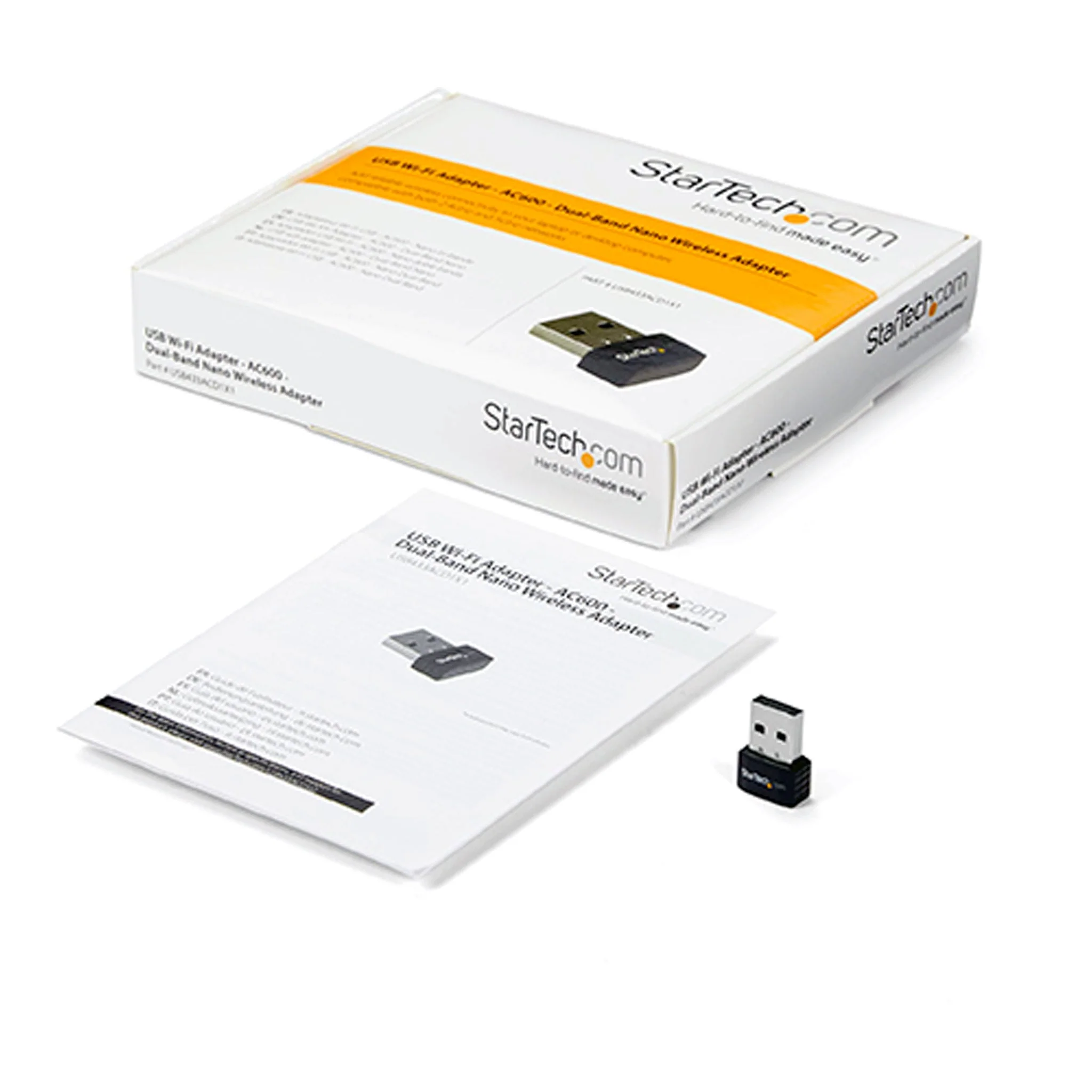 StarTech USB433ACD1X1 AC600 Dual-Band USB Wi-Fi 5 Nano Adapter - Image 2