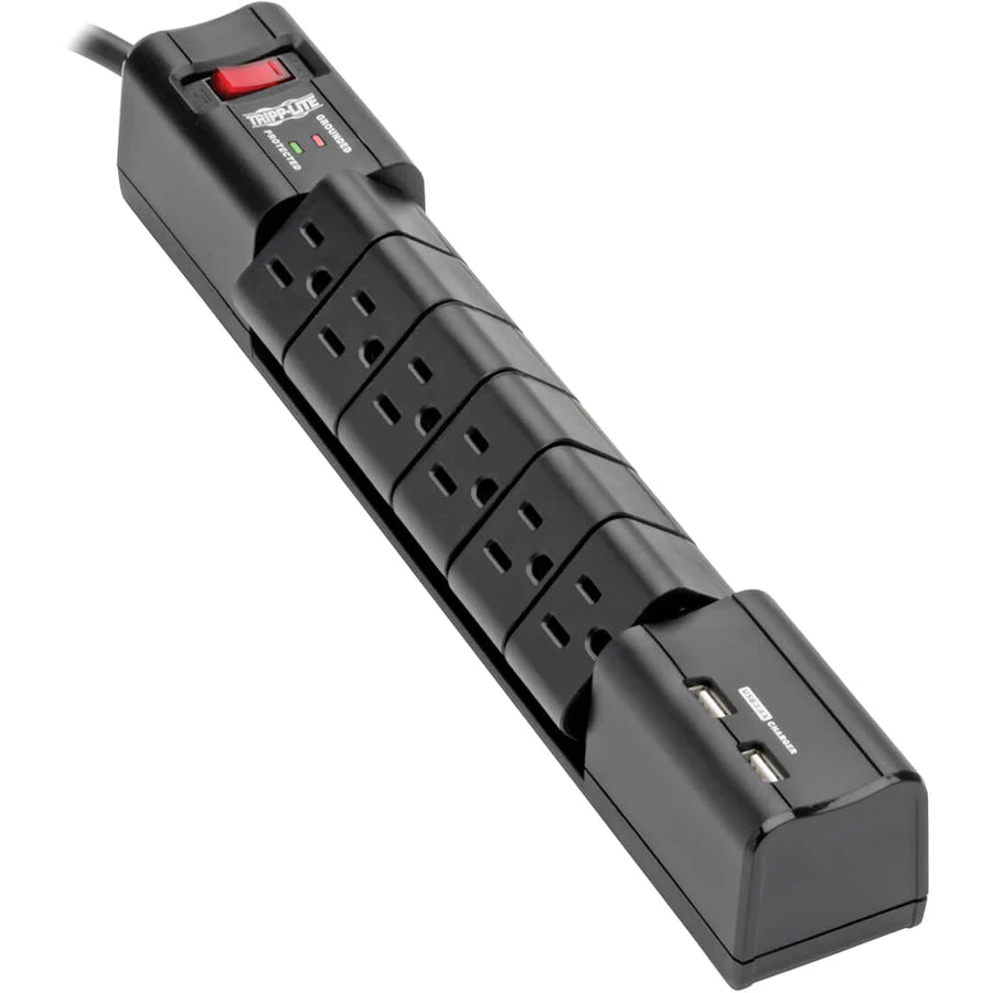 Tripp Lite Surge 6 Outlet 3.4A USB Charger Tablet Smartphone Ipad Iphone - Image 2
