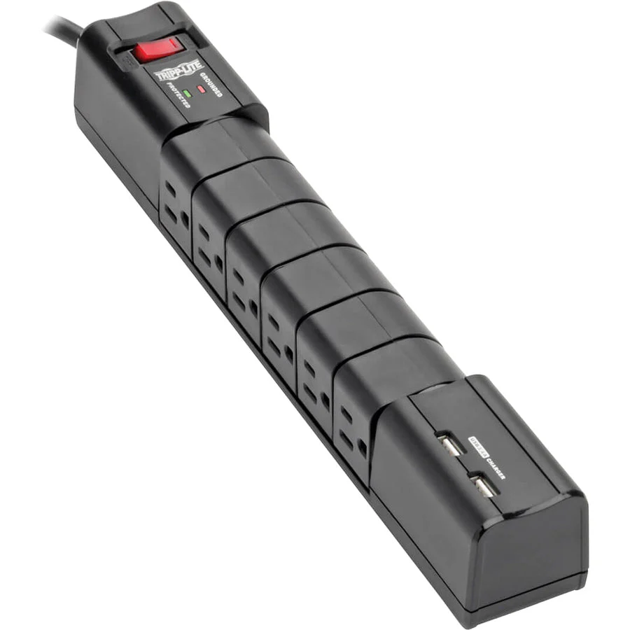 Tripp Lite Surge 6 Outlet 3.4A USB Charger Tablet Smartphone Ipad Iphone - Image 3