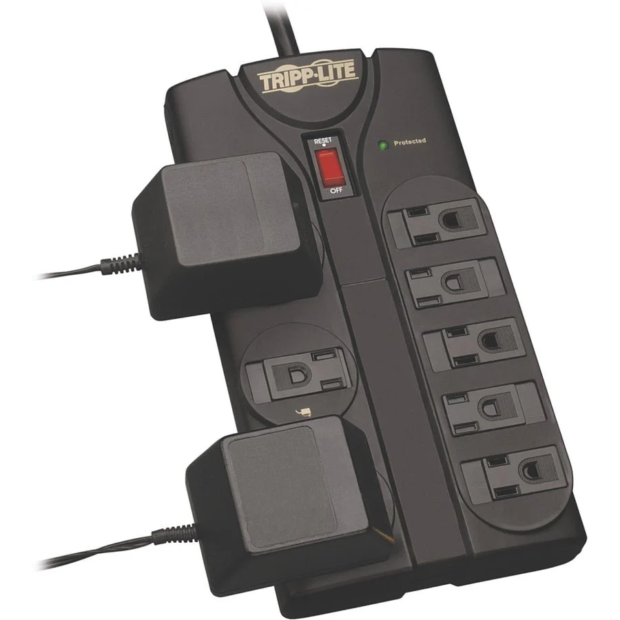 Tripp Lite Surge Protector Power Strip 8 Outlet 8 ft Cord Black 1440 J - Image 2