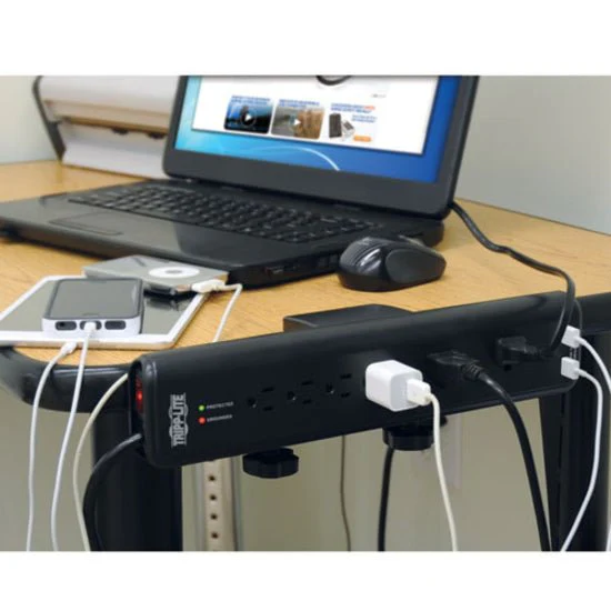 Tripp Lite Surge Protector Strip Desk Mount 120V USB 6 Outlet 6ft Cord - Image 6