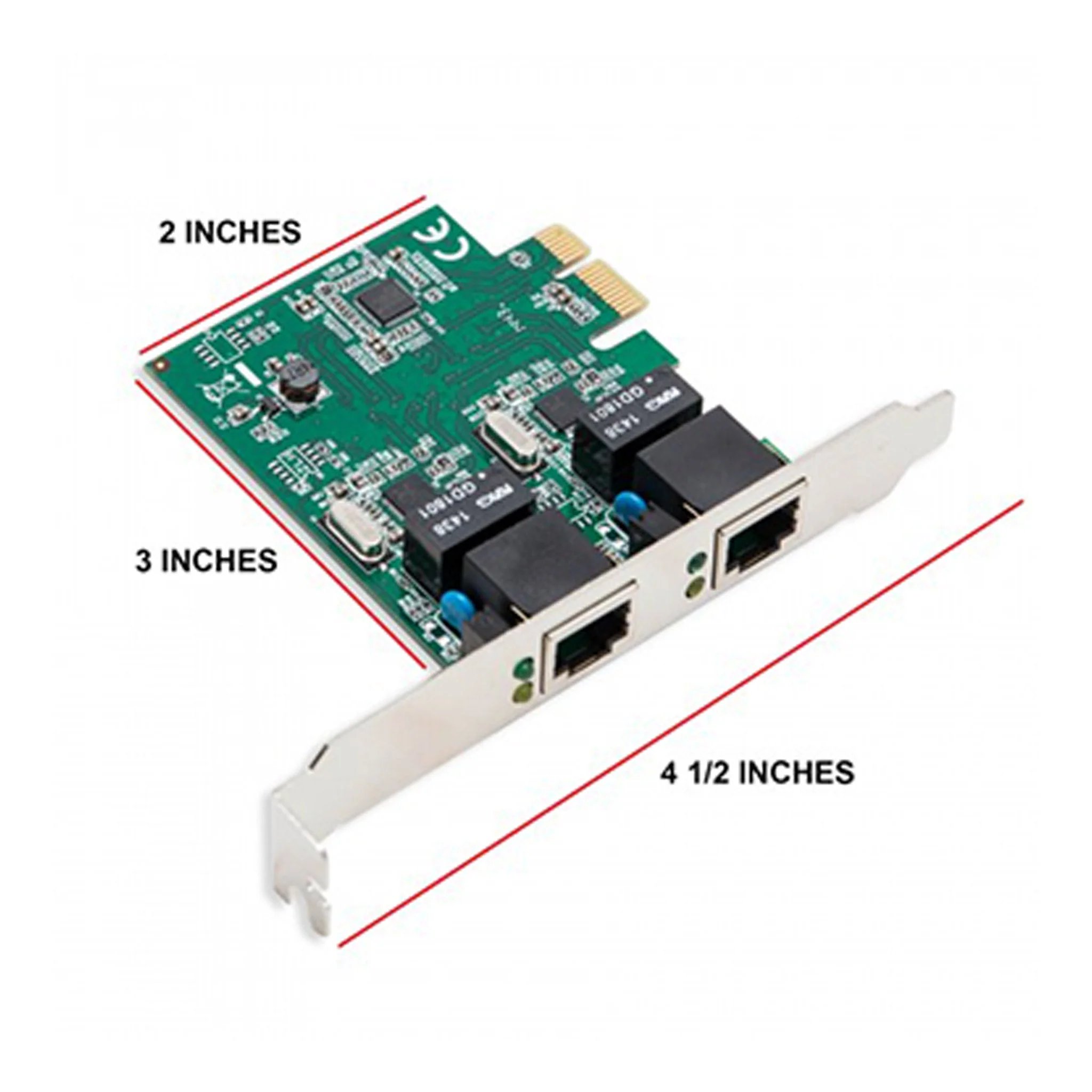SYBA SD-PEX24041 2-Port Gigabit Ethernet PCI-Express Card - Image 5
