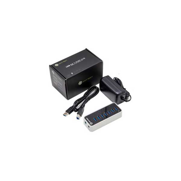 SYBA SY-HUB20152 IOCrest Super Speed 7-Port USB 3.0 Hub with AC Power Adapter - Image 3
