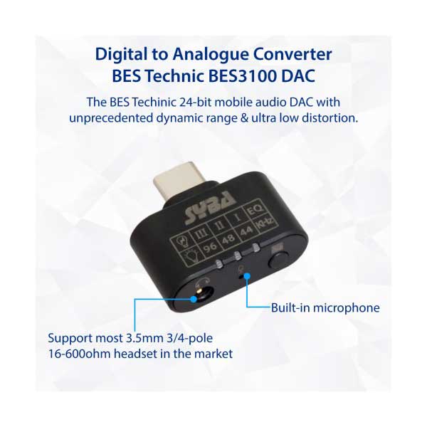 Syba USB Type C to 3.5mm Audio Adapter & Amplifier - 96 KHz 24 Bit DAC - Image 4