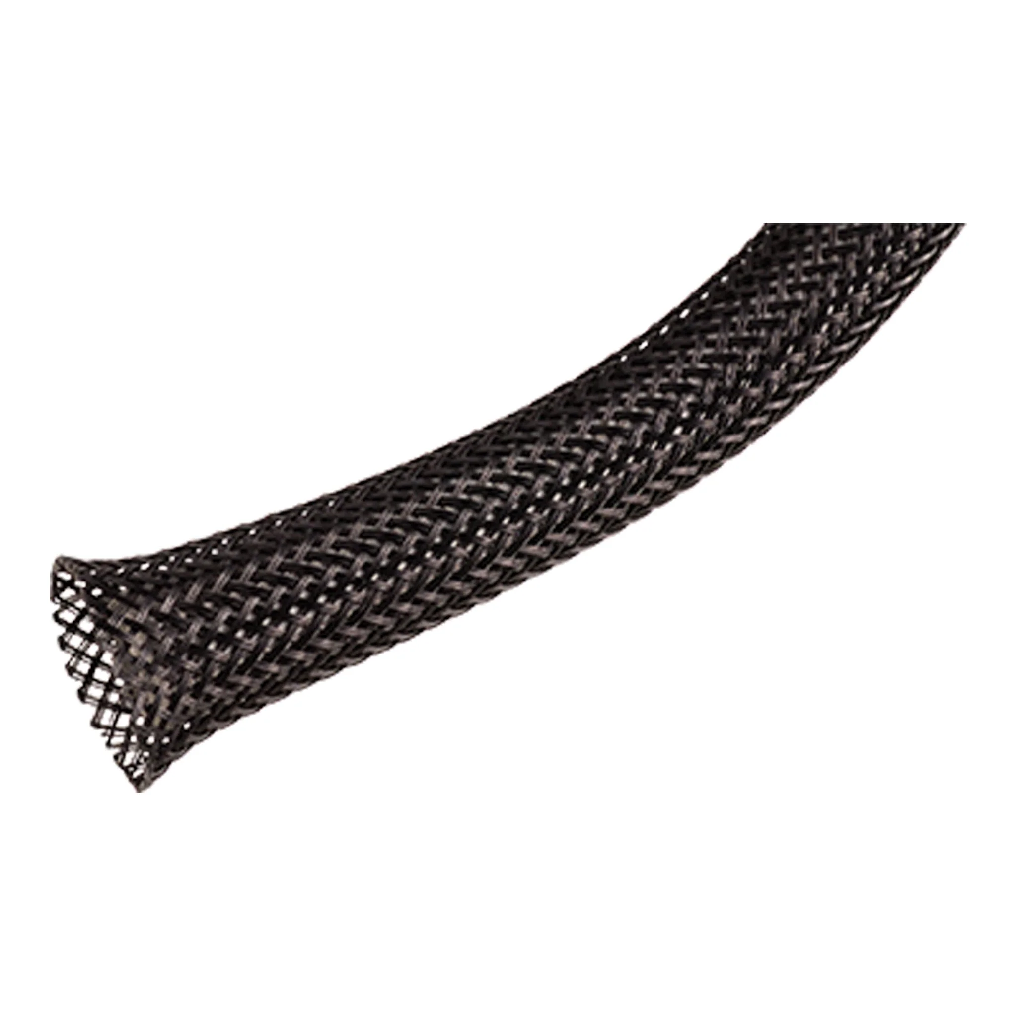 Techflex PTN1.00BK Flexo PET 1 Inch Black Expandable Sleeving, Sold By The Foot