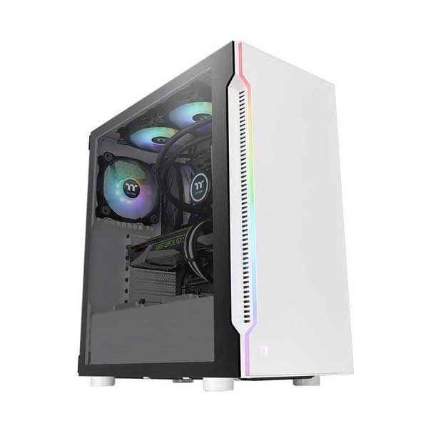 Thermaltake CA-1M3-00M6WN-03 H200 TG Snow RGB Mid Tower PC Case