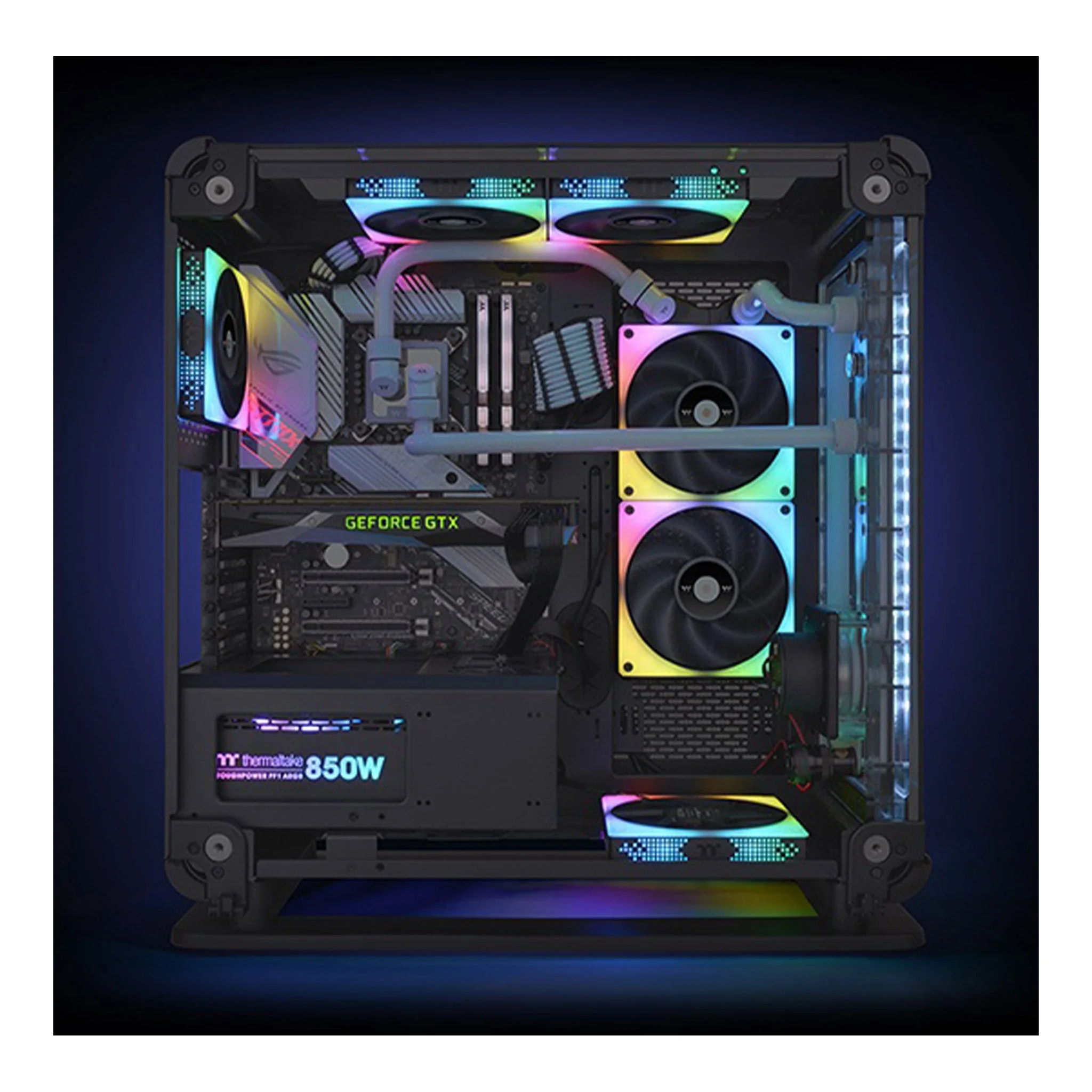 Thermaltake CL-F135-PL12SW-A 120mm TOUGHFAN 12 RGB High Static Pressure Radiator Fan 3-Pack - Image 4