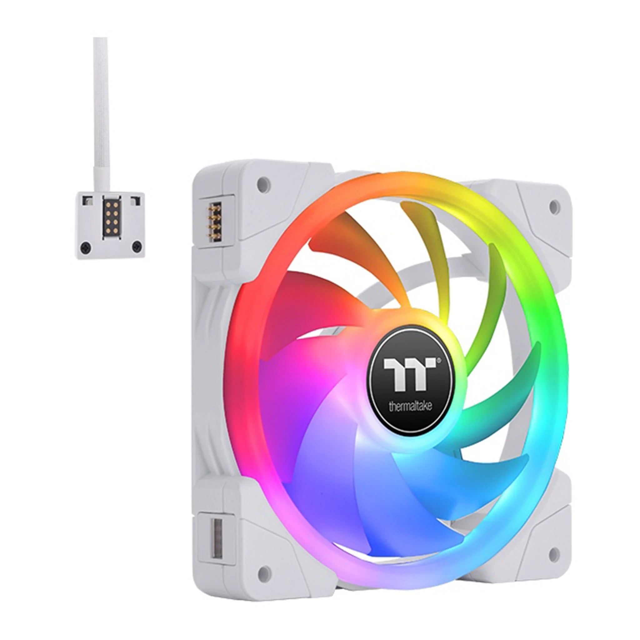 Thermaltake CL-F161-PL12SW-A SWAFAN EX12 RGB PC Cooling Fan White TT Premium Edition 3-Pack - Image 4