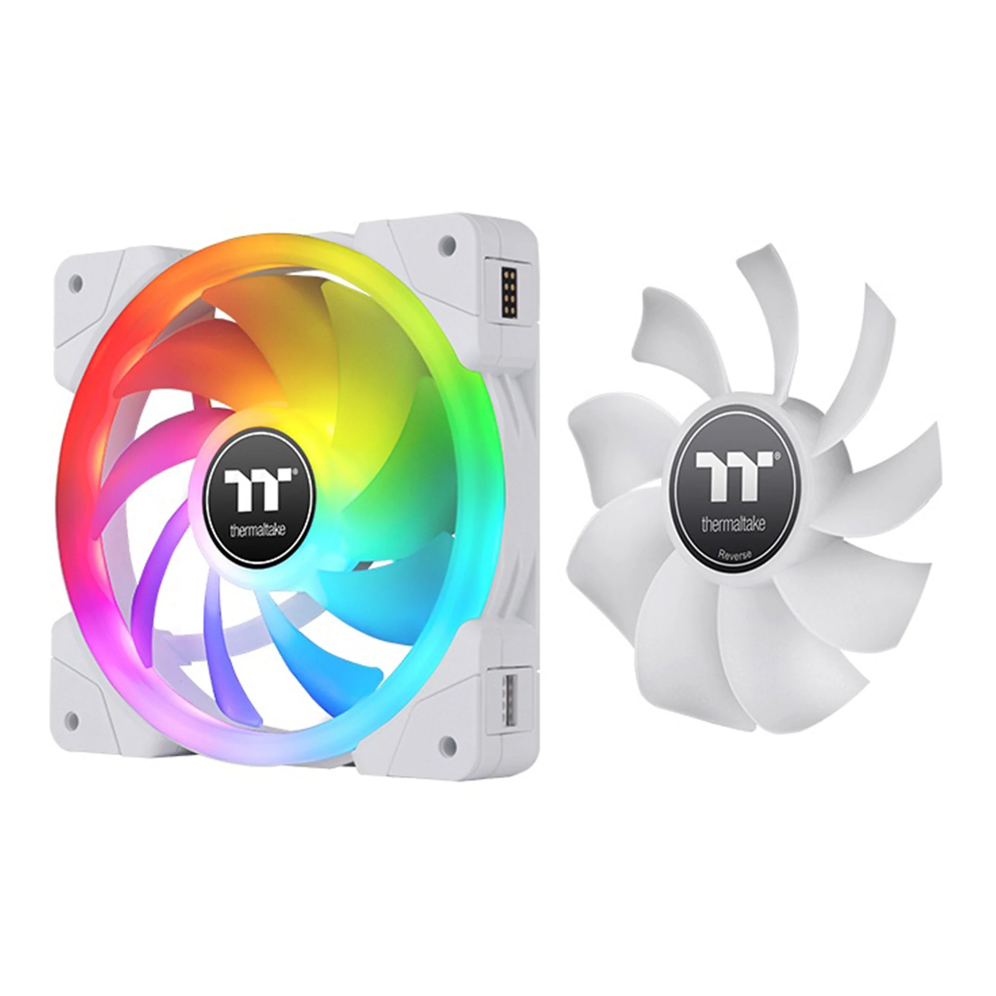 Thermaltake CL-F161-PL12SW-A SWAFAN EX12 RGB PC Cooling Fan White TT Premium Edition 3-Pack - Image 5