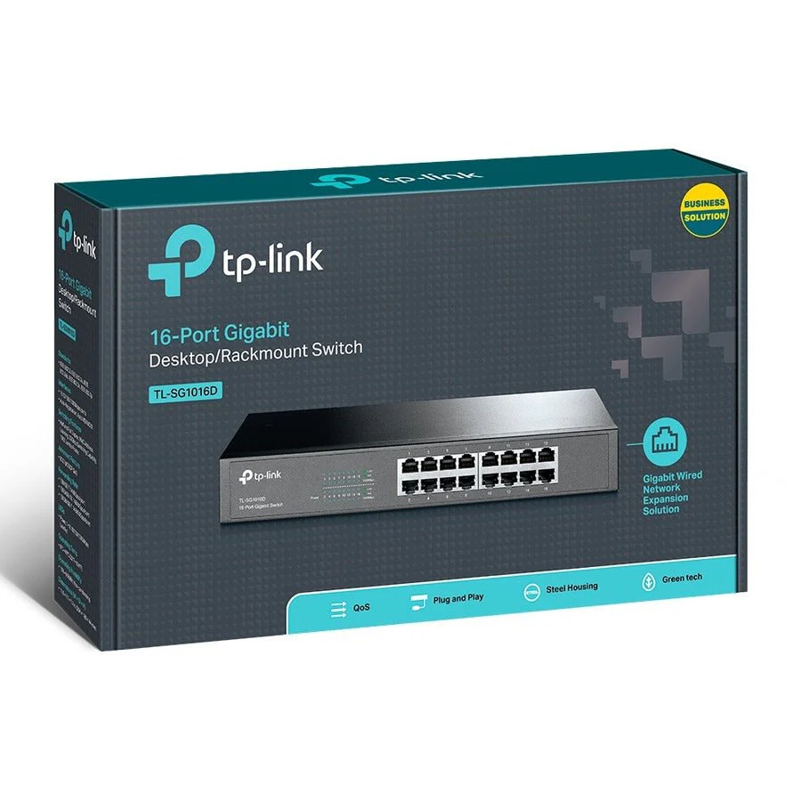TP-Link TL-SG1016D 16-Port Gigabit Desktop/Rackmount Switch - Image 4