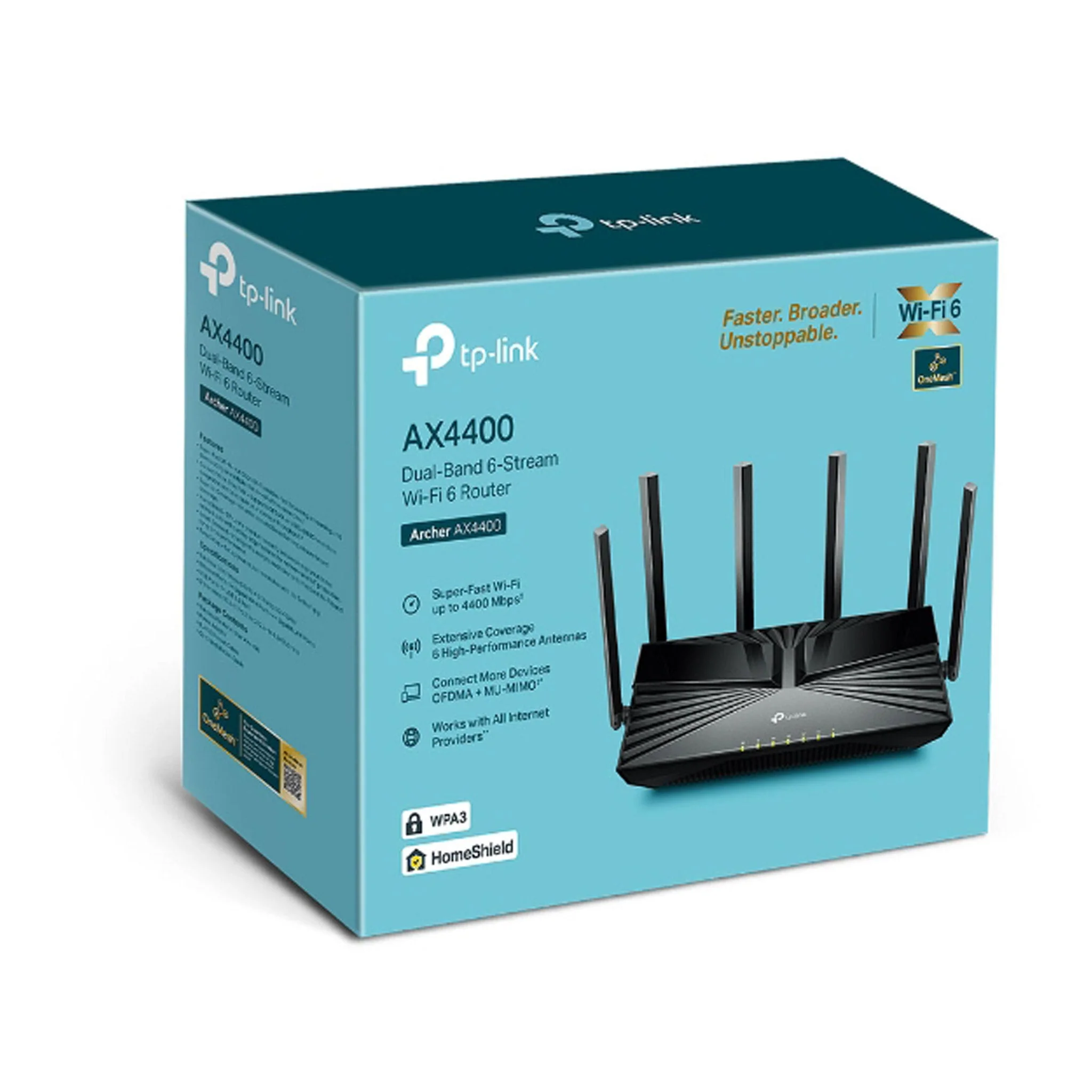 TP-Link Archer AX4400 AX4400 Dual-Band Gigabit Wi-Fi 6 Router - Image 4