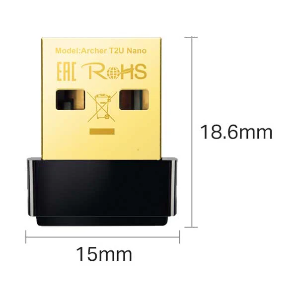 TP-Link ARCHER T2U NANO AC600 Nano Wireless USB Adapter - Image 3
