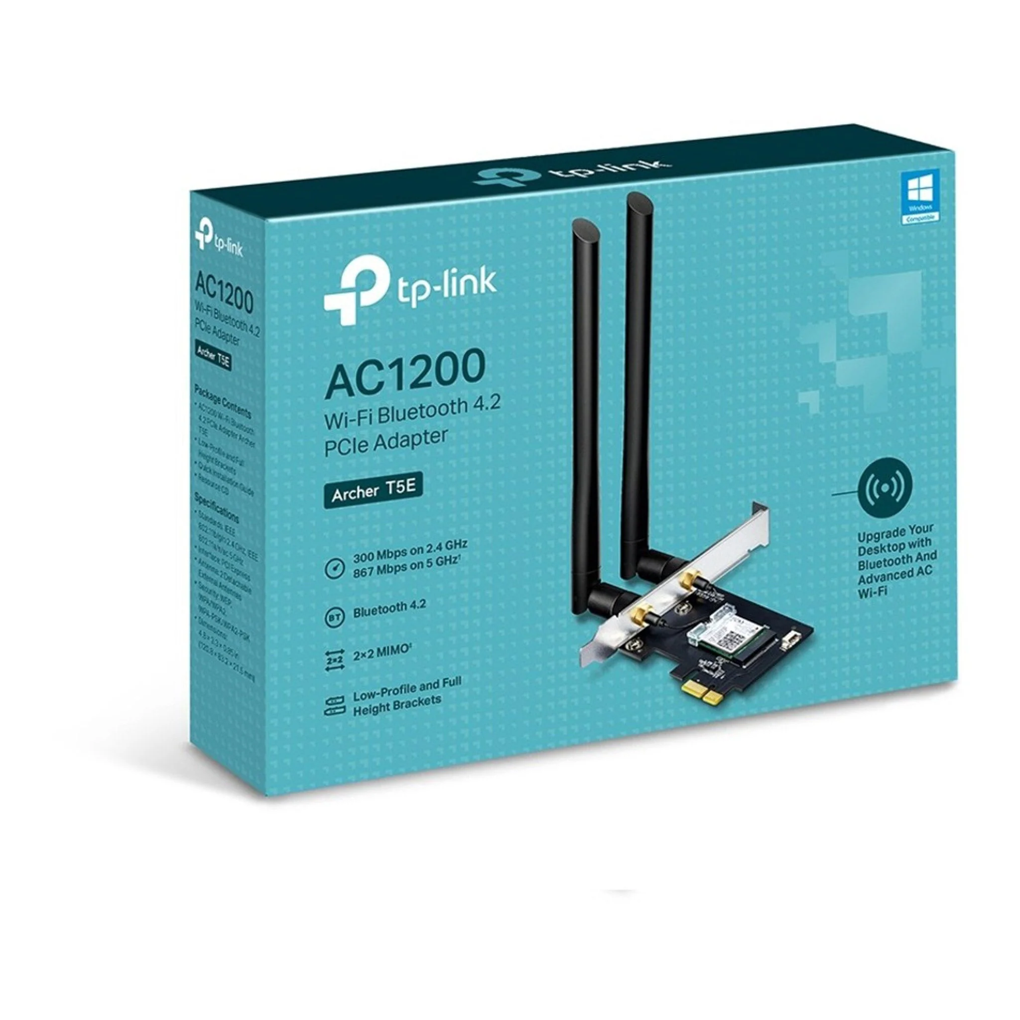 TP-Link ARCHER T5E AC1200 Dual-Band WiFi Bluetooth 4.2 PCIe Adapter Network Card - Image 2