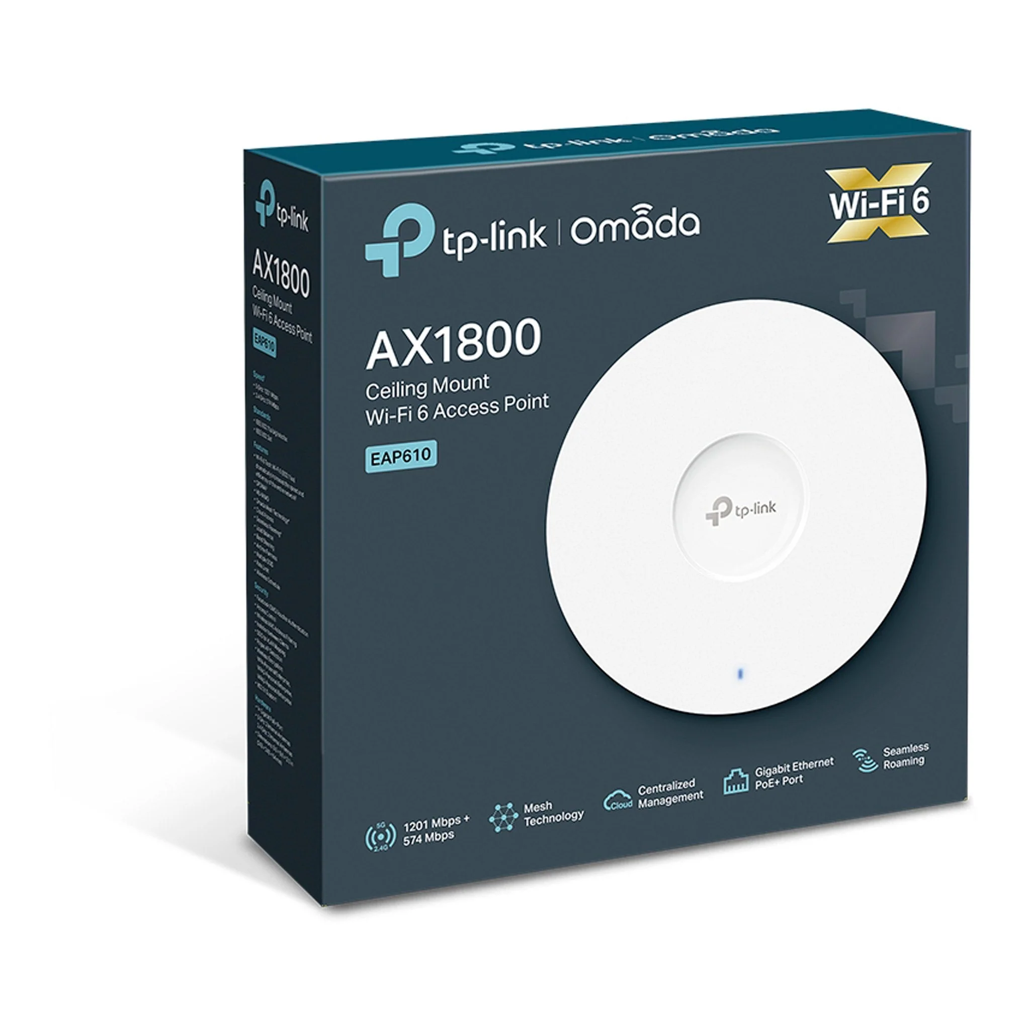 TP-Link EAP610_V2 AX1800 Ceiling Mount Dual Band Wi-Fi 6 Access Point - Image 6