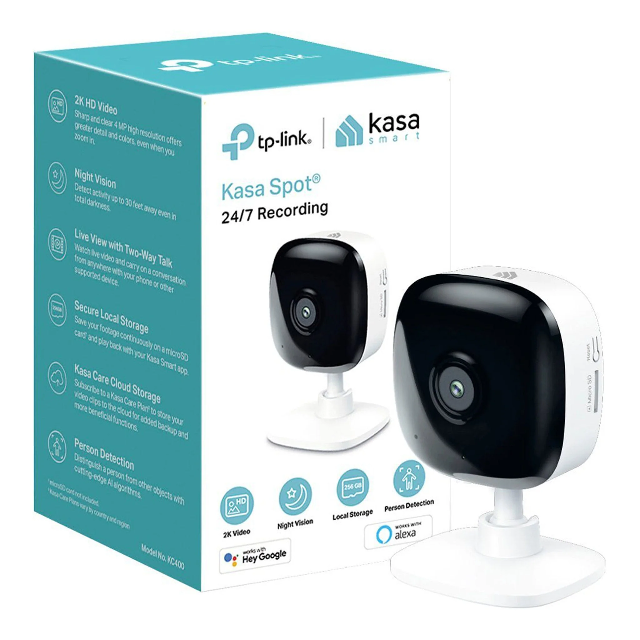 TP-Link KC401 2K HD Kasa Smart Spot Security Camera - Image 4