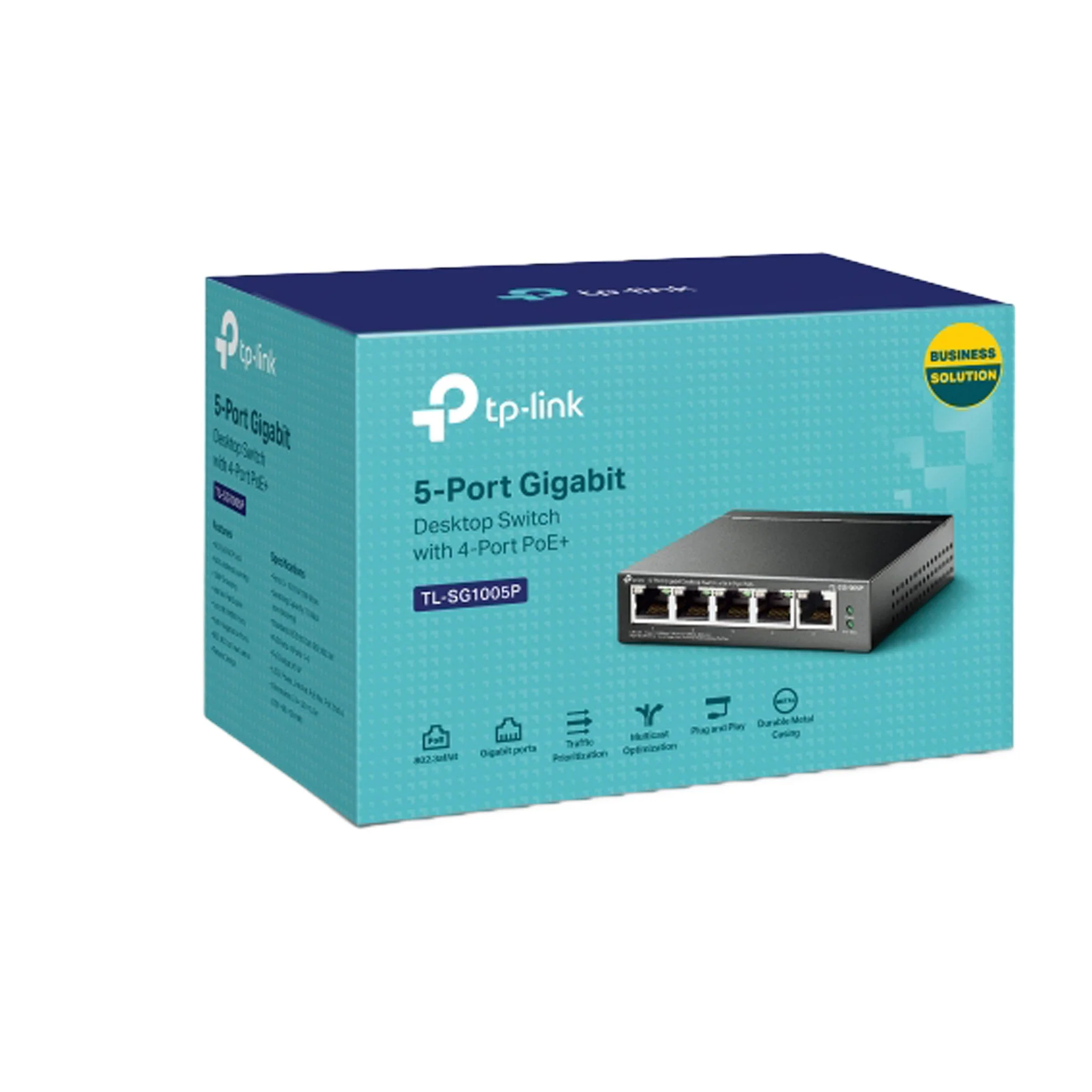 TP-Link TL-SG1005P 5-Port Gigabit Desktop Switch with 4-Port PoE+ 65W - Image 9