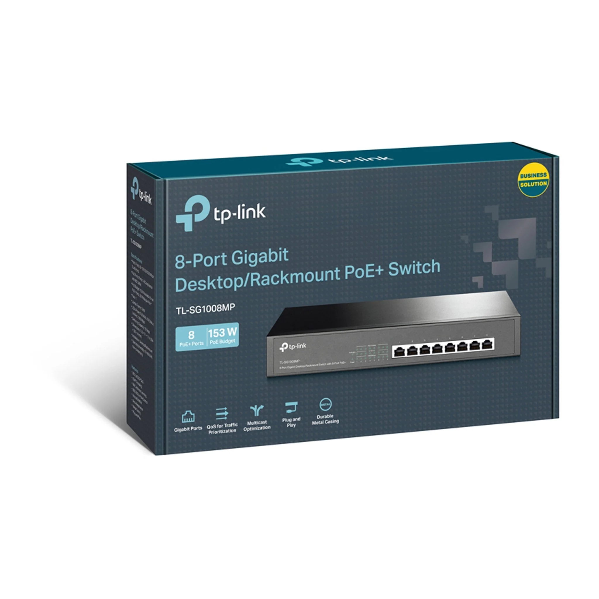 TP-Link TL-SG1008MP 8-Port PoE+ Gigabit Desktop/Rackmount Switch - Image 4