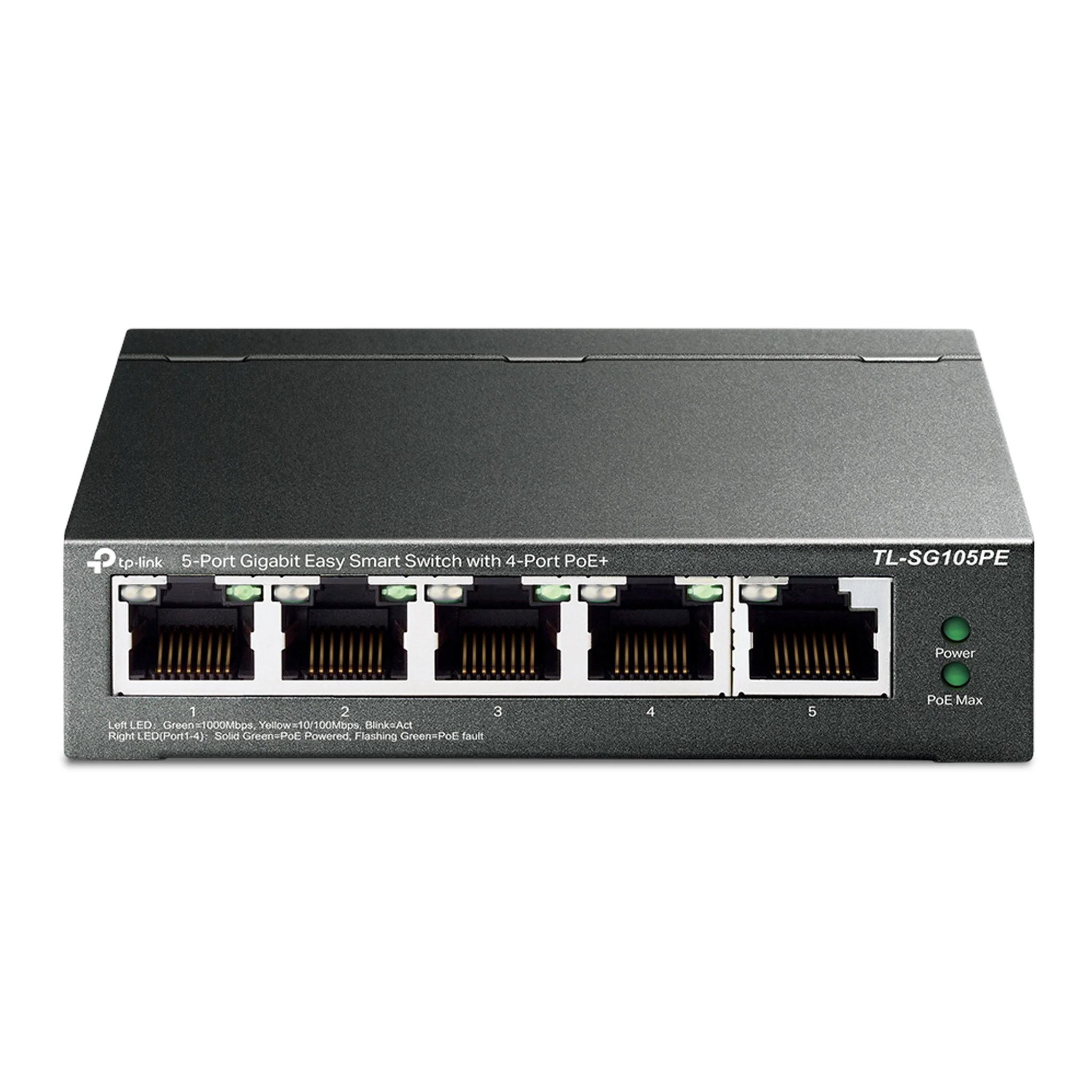 TP-Link TL-SG105PE 5-Port Gigabit Easy Smart Switch with 4 PoE+ Ports - Image 2