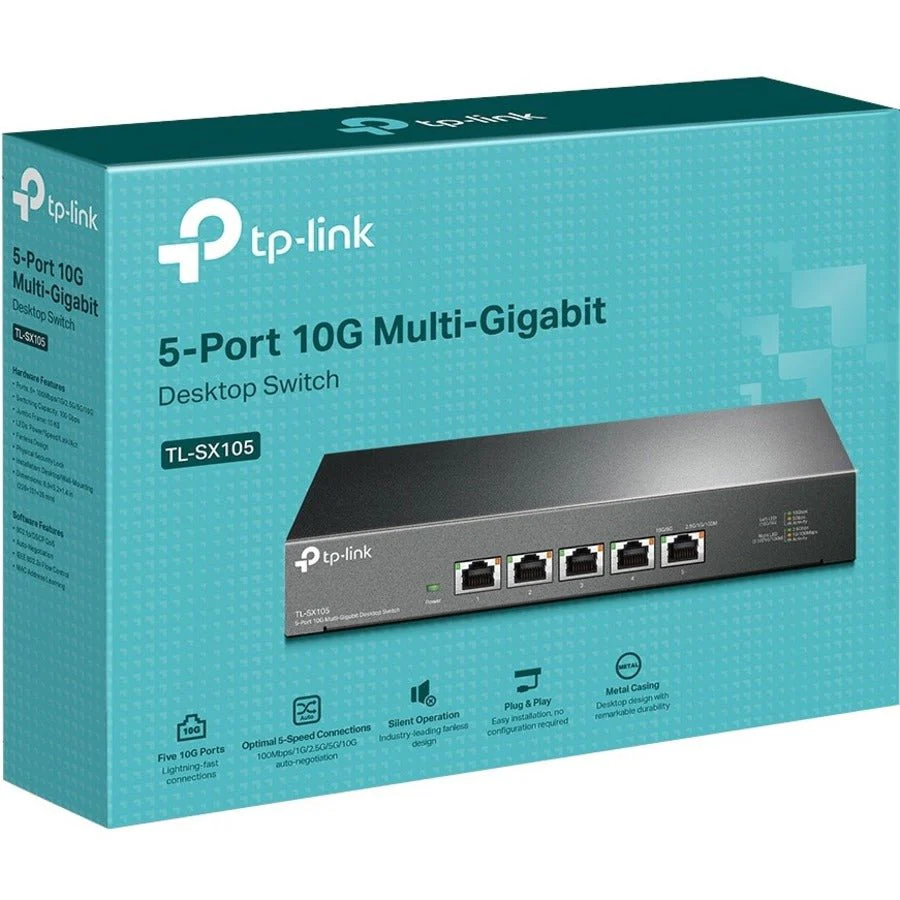TP-Link TL-SX105 5-Port 10G Gigabit Desktop Switch - Image 6