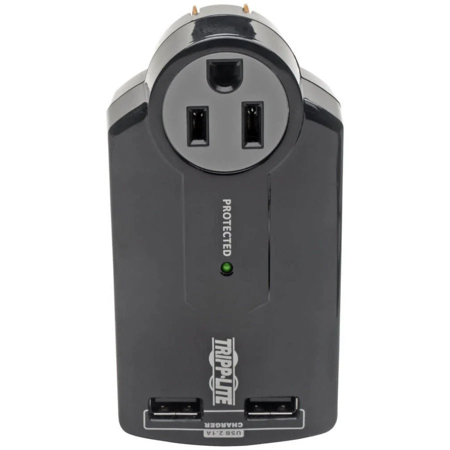 Tripp Lite Travel Surge 3 Outlet USB Charger Tablet Smartphone Ipad Iphone - Image 2