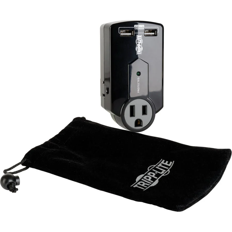 Tripp Lite Travel Surge 3 Outlet USB Charger Tablet Smartphone Ipad Iphone - Image 3