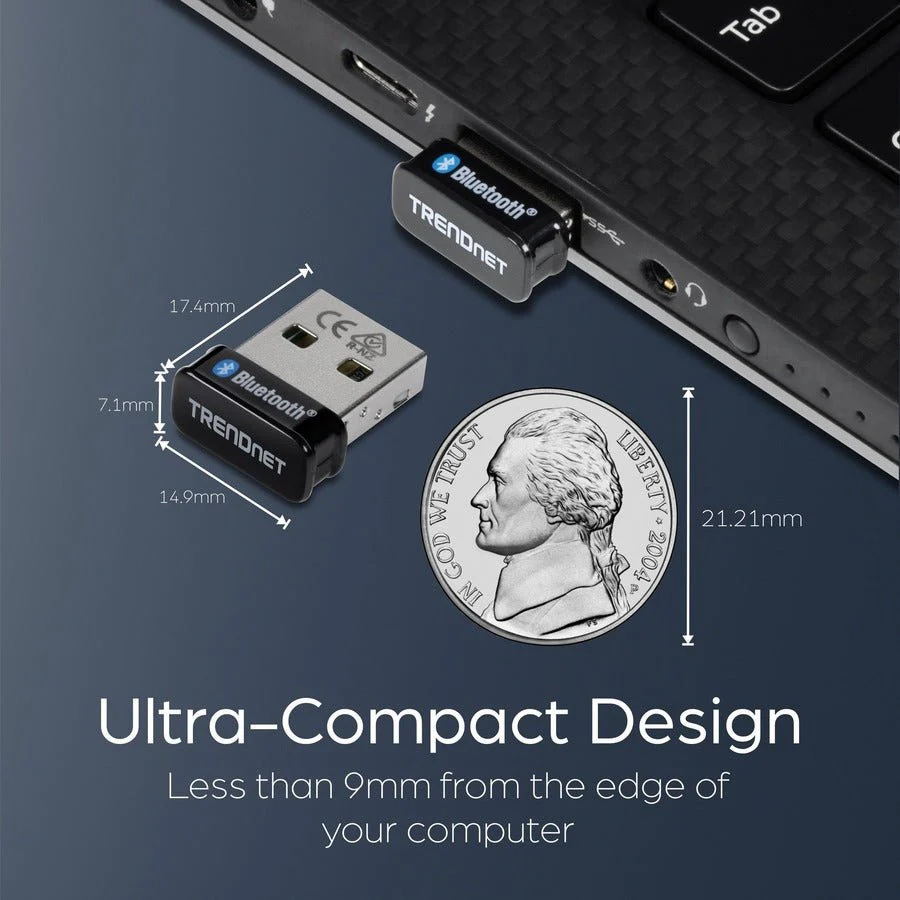 TRENDnet TBW-110UB Micro Bluetooth 5.0 USB Adapter with BR/EDR/BLE - Image 4