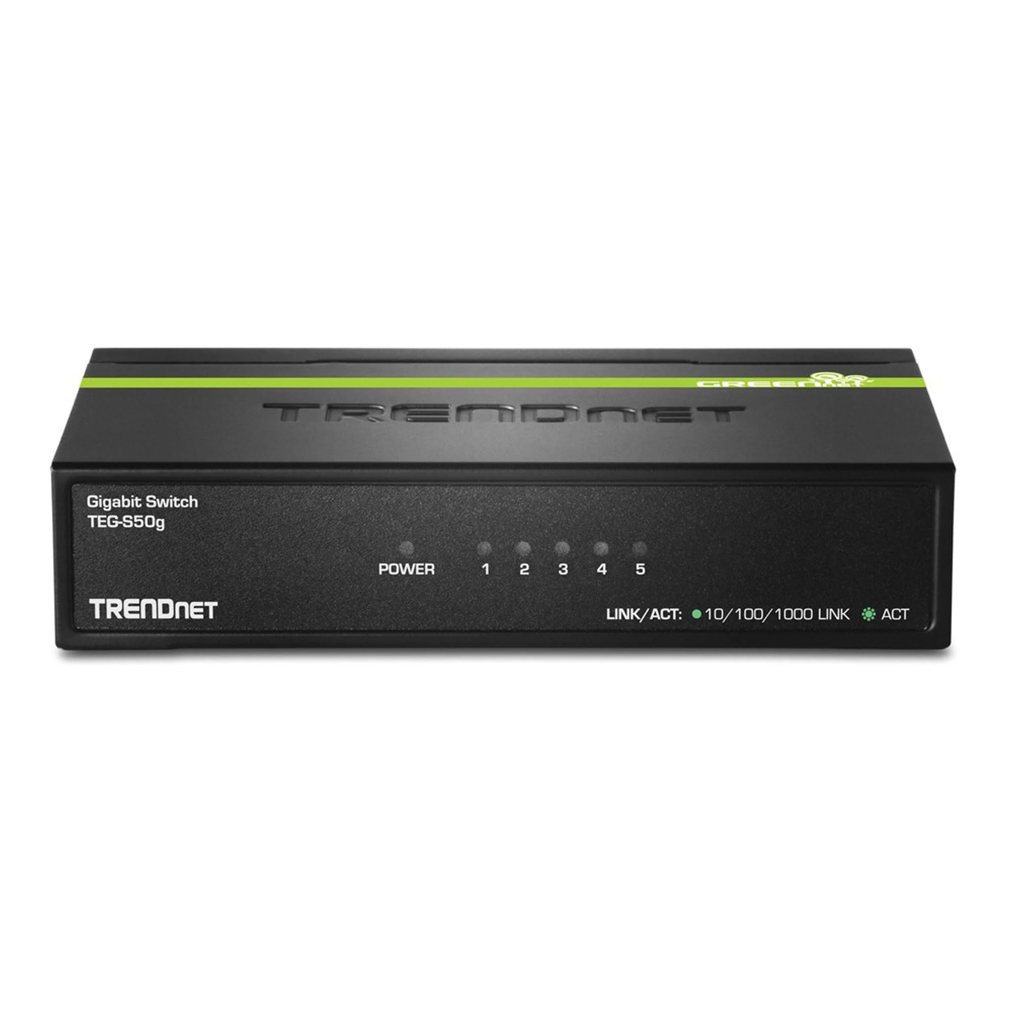 TRENDnet TEG-S50G 5-Port Gigabit GREENnet Switch with Black Rugged Metal Housing - Image 2
