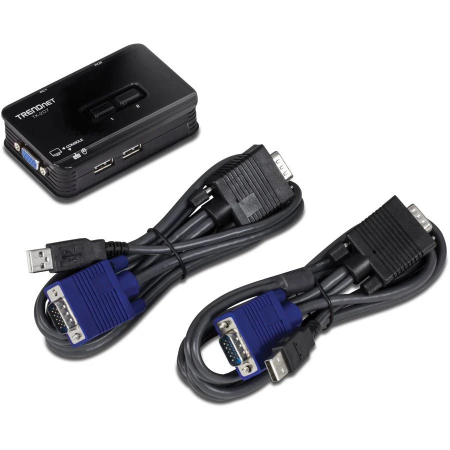 TRENDnet TK-207K 2-Port USB KVM Switch Kit - Image 3