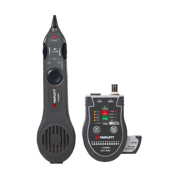 Triplett CTX200PA RJ45 and Coax Tester and Inductive Probe
