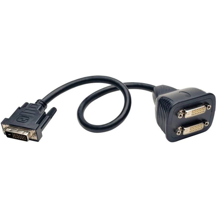 Tripp Lite 1ft DVI-D Y Splitter Video Cable DVI-D Male / 2x Female 1' - Image 2