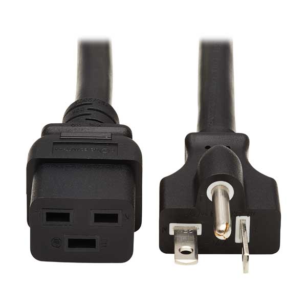 Tripp Lite 20A 125V 12AWG C19 to NEMA 5-20P Heavy-Duty Power Cord | 6ft | Black (P049-006)