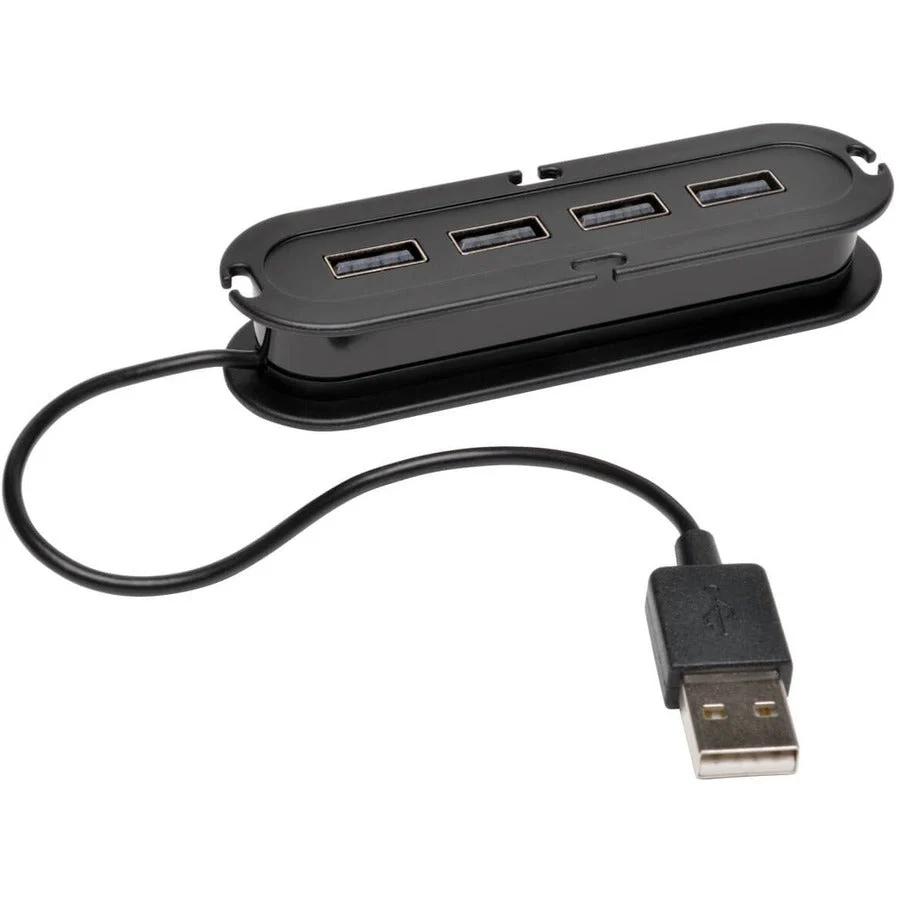 Tripp Lite U222-004-R 4-Port USB 2.0 Ultra Compact Mini Hub w/ 4ft Extension Cable