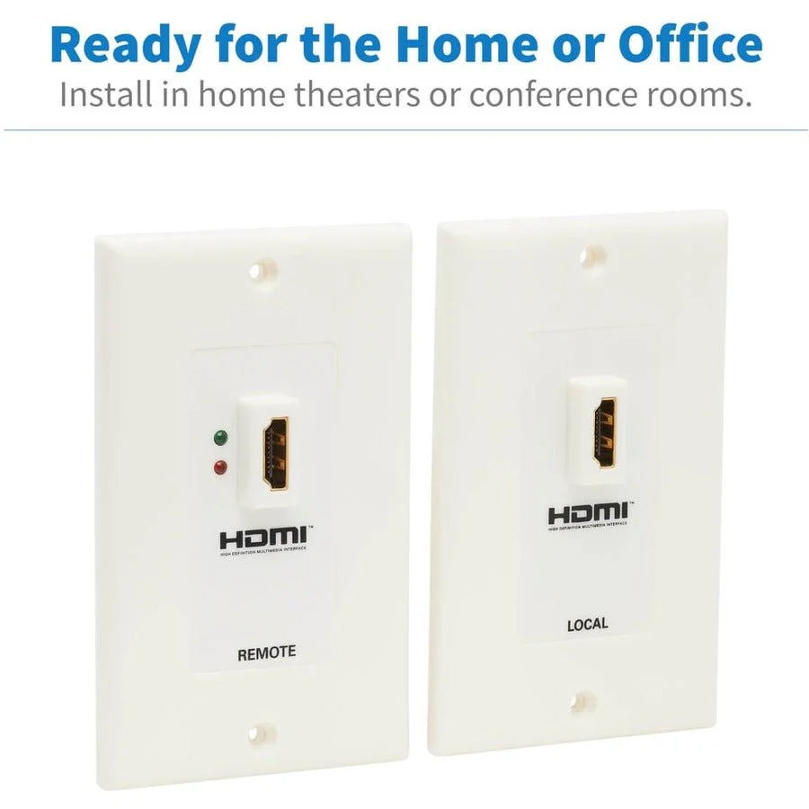 Tripp Lite HDMI Over Cat5 / Cat6 Wallplate Extender Kit HDMI F/F TAA GSA - Image 8