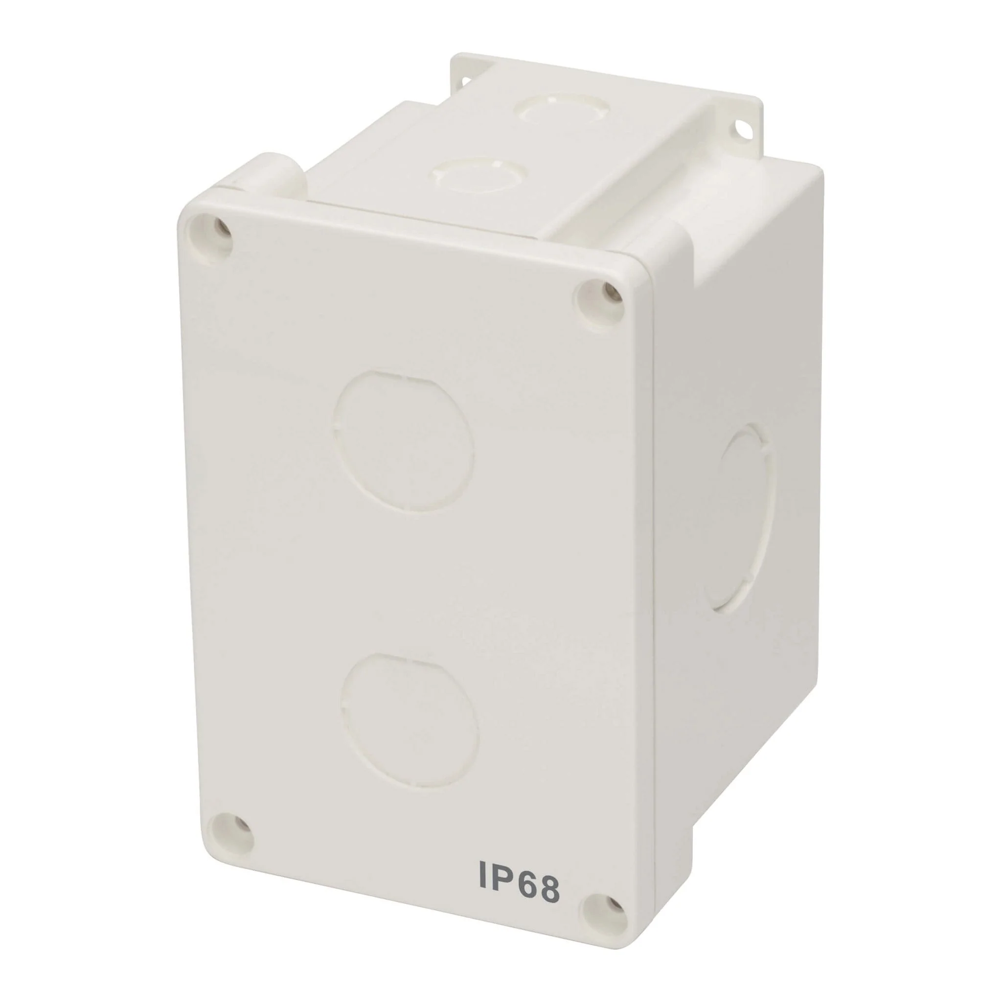Tripp Lite N206-SB01-IND 2-Cutout IP68 Single Gang Surface Mount Junction Box with Blank Keystone Wallplate - White - Image 3