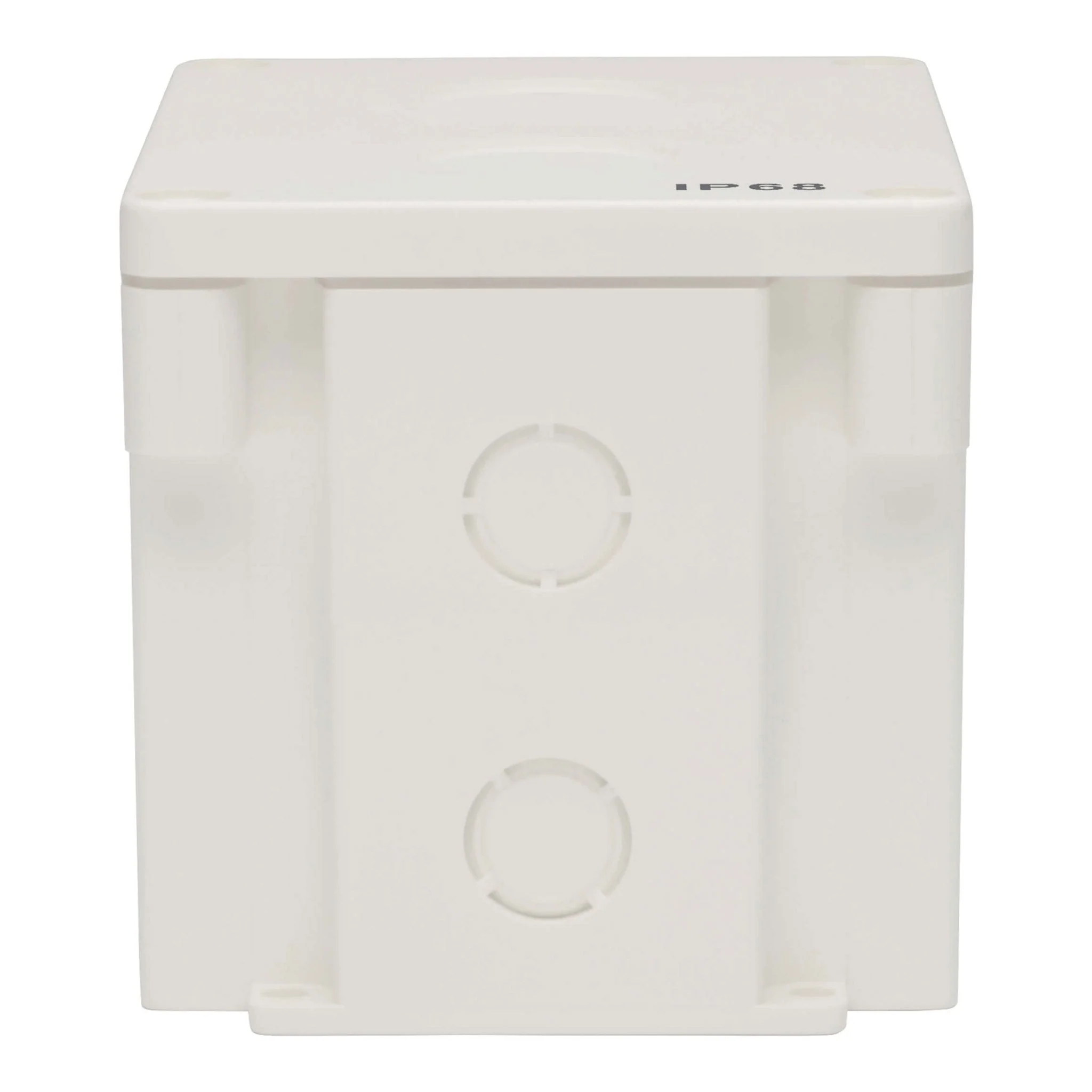 Tripp Lite N206-SB01-IND 2-Cutout IP68 Single Gang Surface Mount Junction Box with Blank Keystone Wallplate - White - Image 5