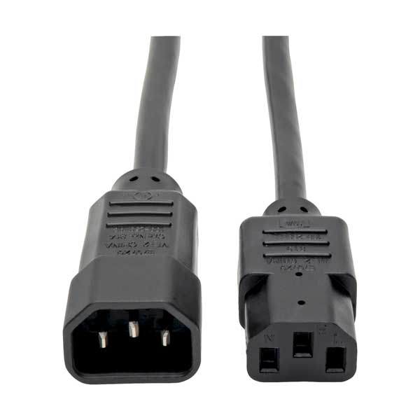 Tripp Lite P004-010 10ft 18AWG 10A 250V Black C13 Female to C14 Male Computer Power Extension Cord