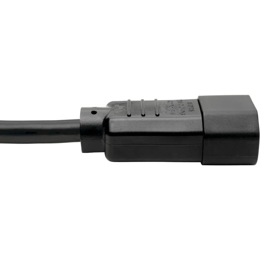 Tripp Lite P018-003 3ft 250V 15A 14AWG Black Heavy-Duty C14 to C15 Power Cord - Image 3