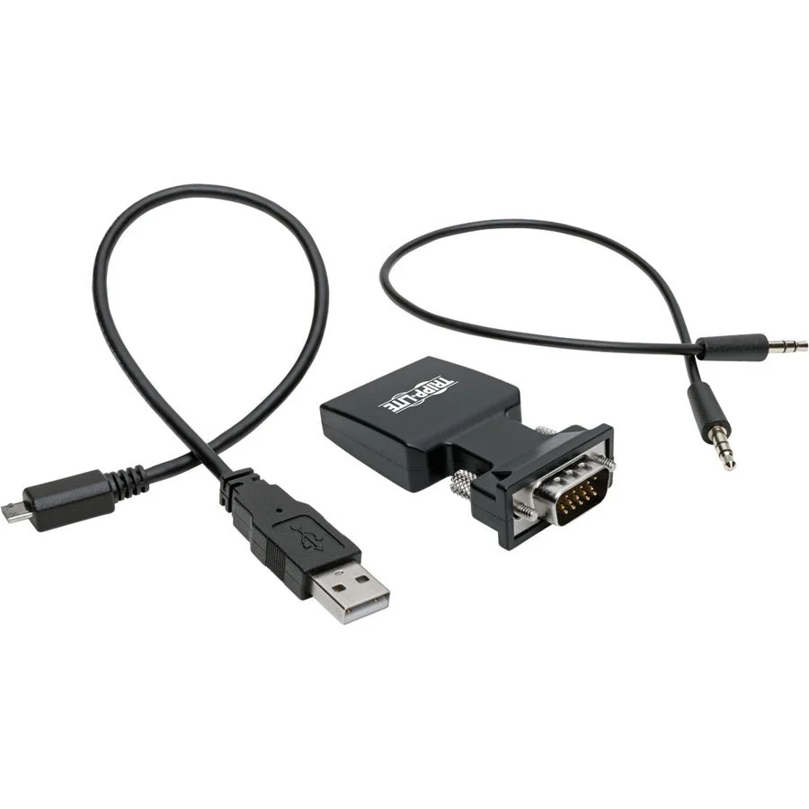 Tripp Lite P131-000-A-DISP HDMI Female to VGA Male Active Adapter Video Converter with Audio - Image 4