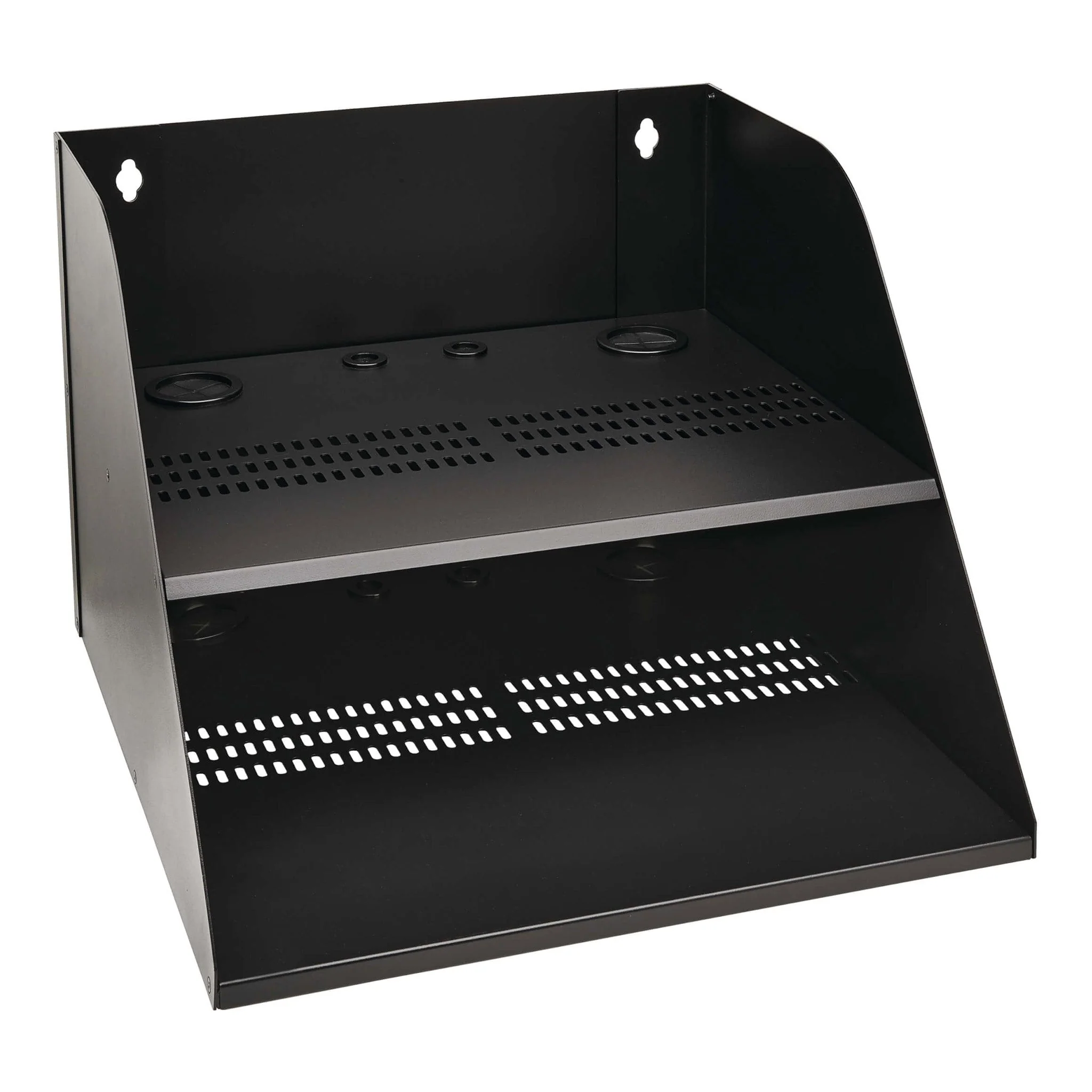 Tripp Lite SRWOSHELFLG 20" Wall-Mount Double Shelf for IT Equipment - Black - Image 3
