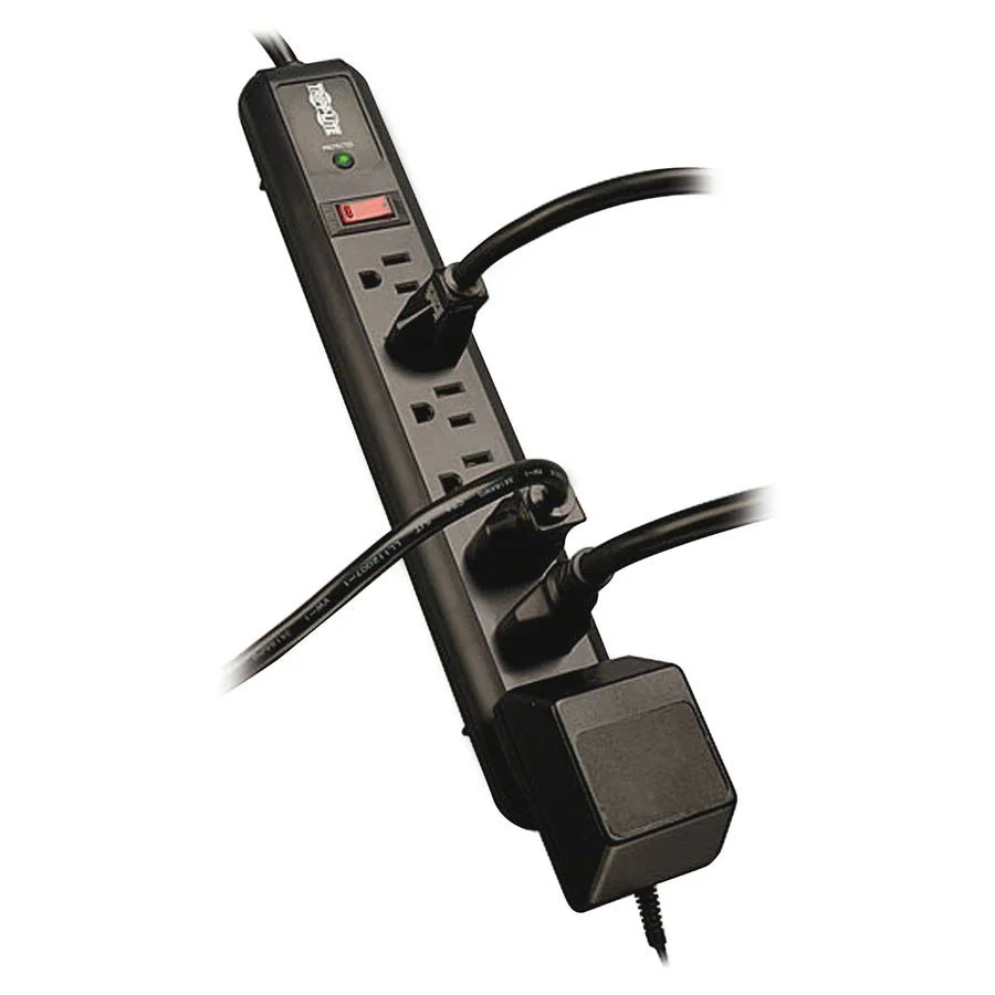 Tripp Lite Surge Protector Strip TL P74 RB 120V Right Angle 7 Outlet Black - Image 5