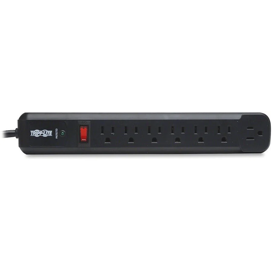 Tripp Lite Surge Protector Strip TL P74 RB 120V Right Angle 7 Outlet Black - Image 7